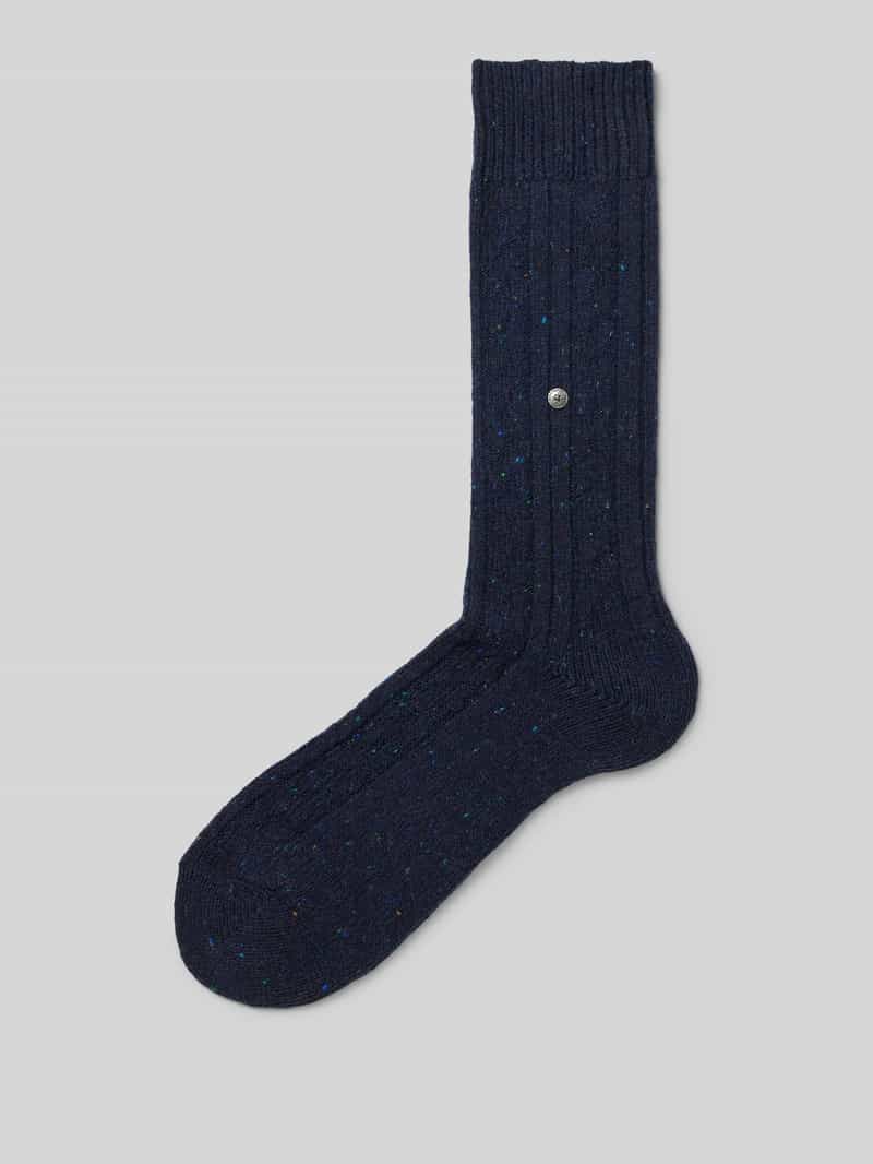 Burlington Sjaal van wolmix met labeldetail model 'Tweed'