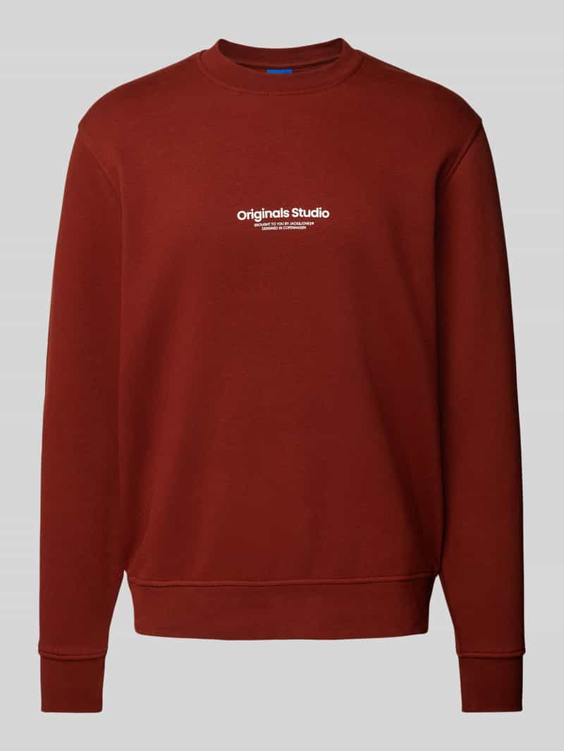 jack & jones Sweatshirt met labelprint model 'VESTERBRO'