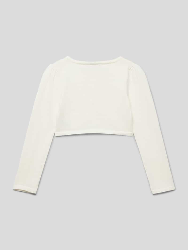 Kort gebreid jack met sierkralen Happy Girls