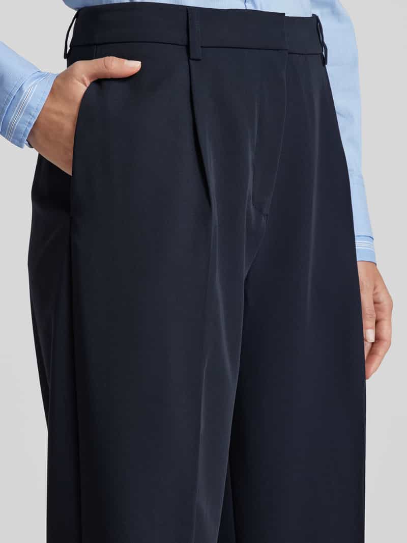 Samsøe Straight leg stoffen broek met bandplooien model 'RAMONA'