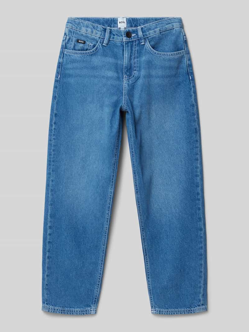 Boss Straight leg jeans met 5-pocketmodel