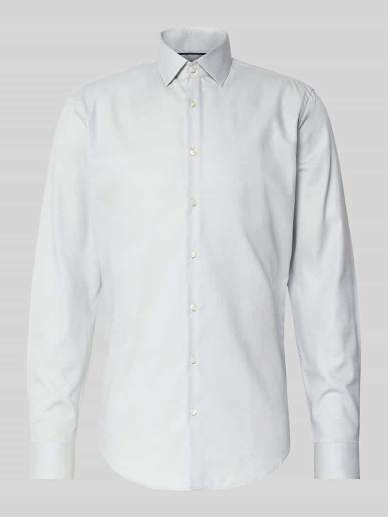 Jake*s Slim fit zakelijk overhemd met kentkraag