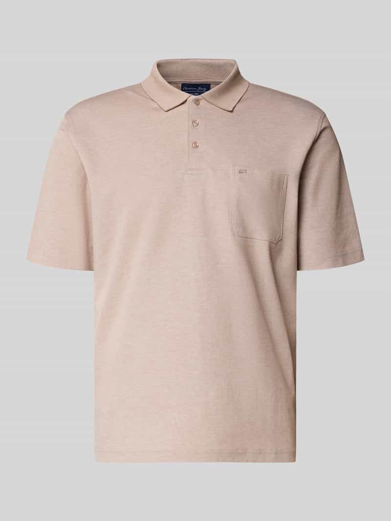 Regular fit Poloshirt met borstzak