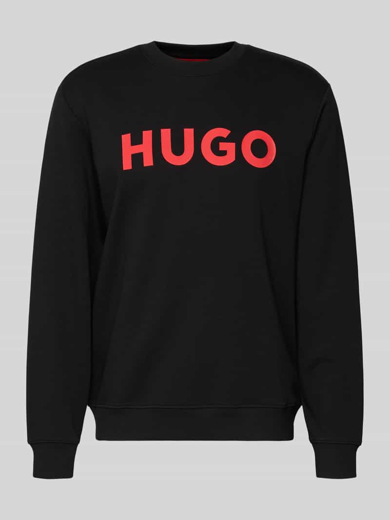 Sweatshirt met labeldetail, model 'Dem'