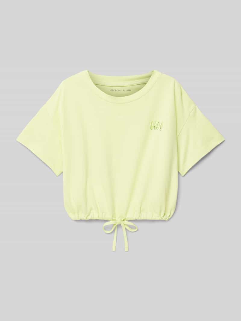 Tom Tailor Relaxed fit T-shirt van puur katoen met tekstprint