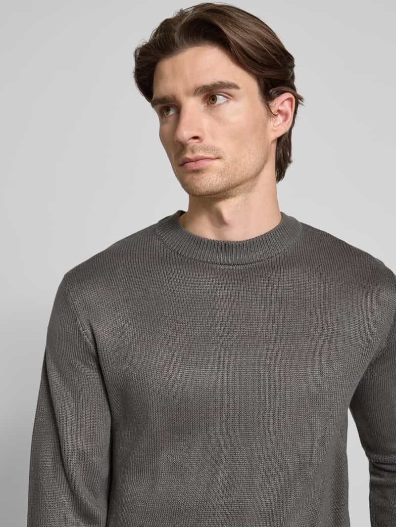 Tom Tailor Denim Regular fit gebreide pullover van ribtricot