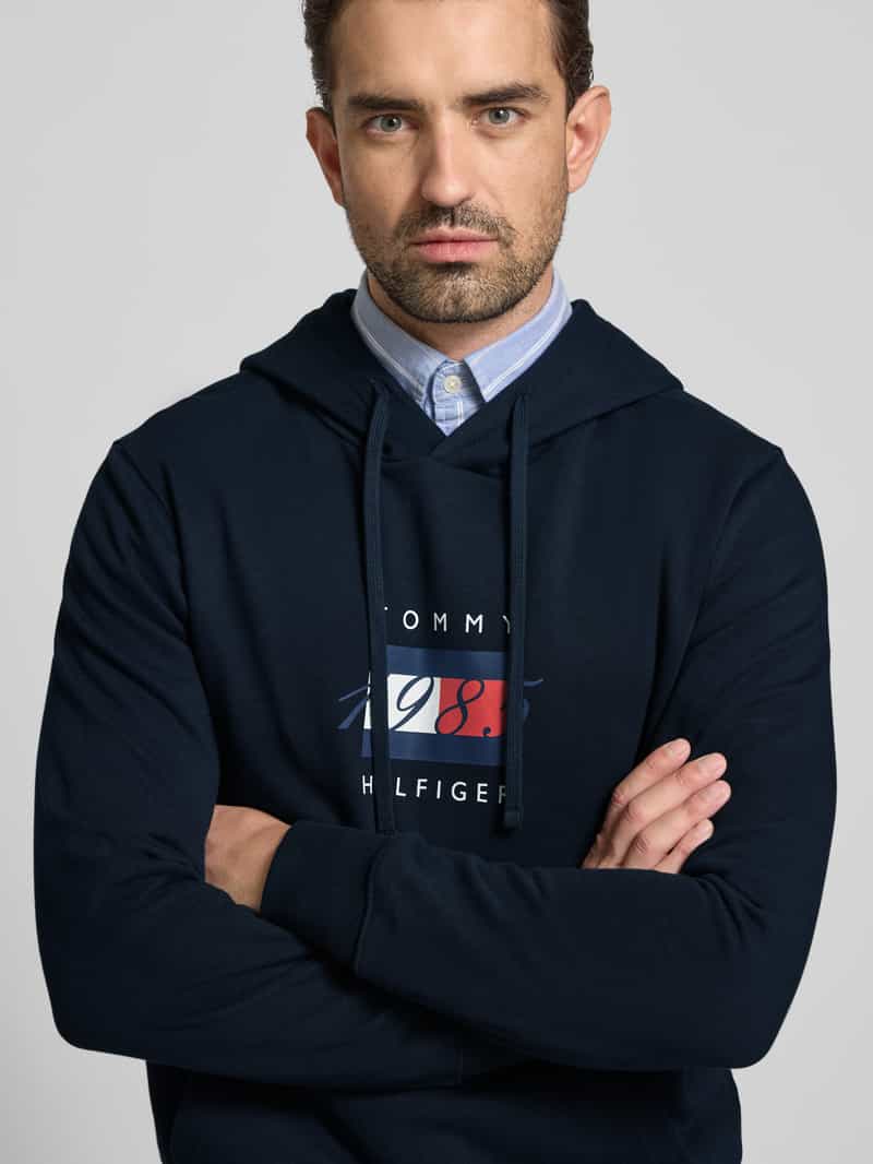 Tommy Hilfiger Regular fit hoodie van puur katoen