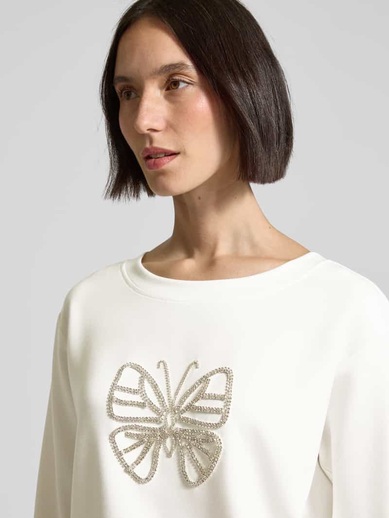 monari Sweatshirt met labeldetail