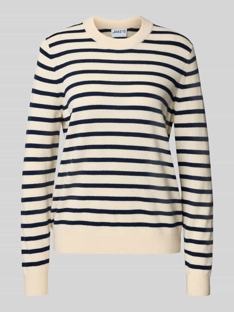 Jake*s Casual Regular fit kasjmier pullover in gebreide look