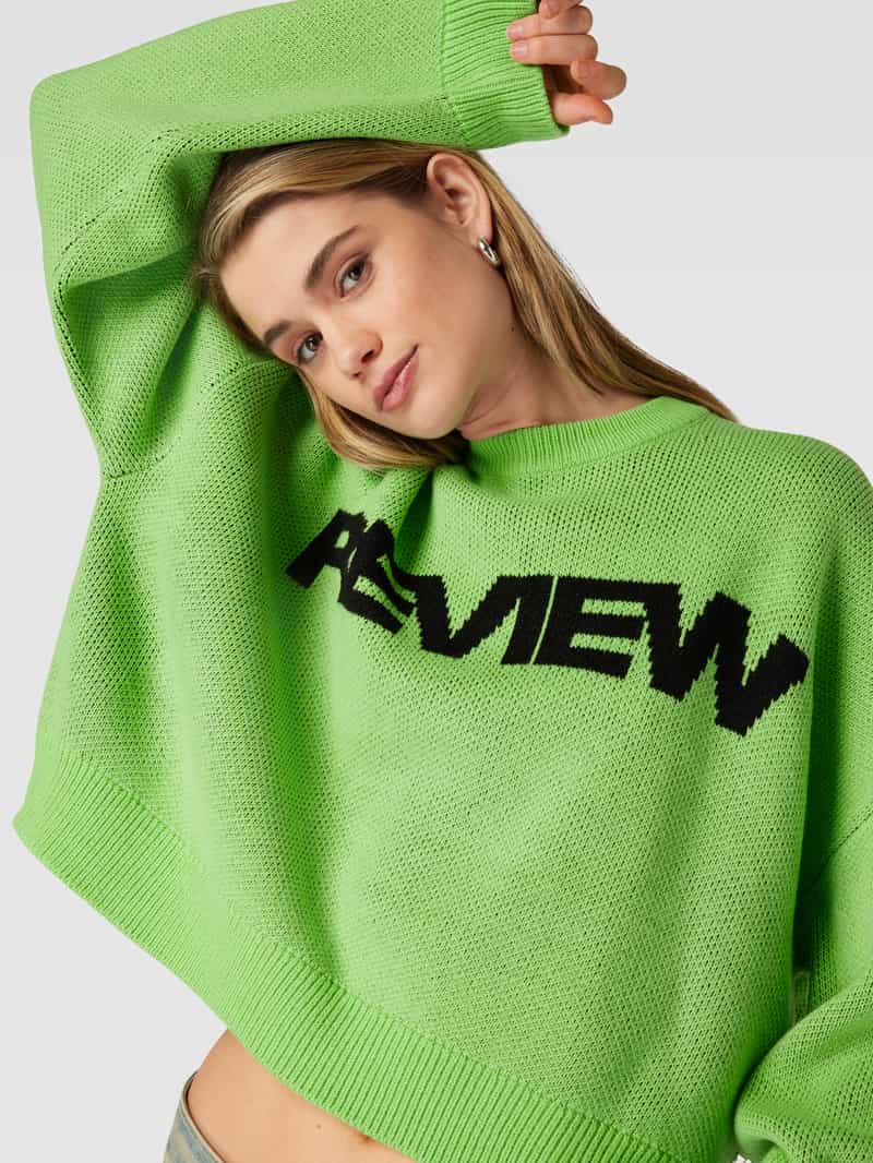 Review Oversized gebreide pullover
