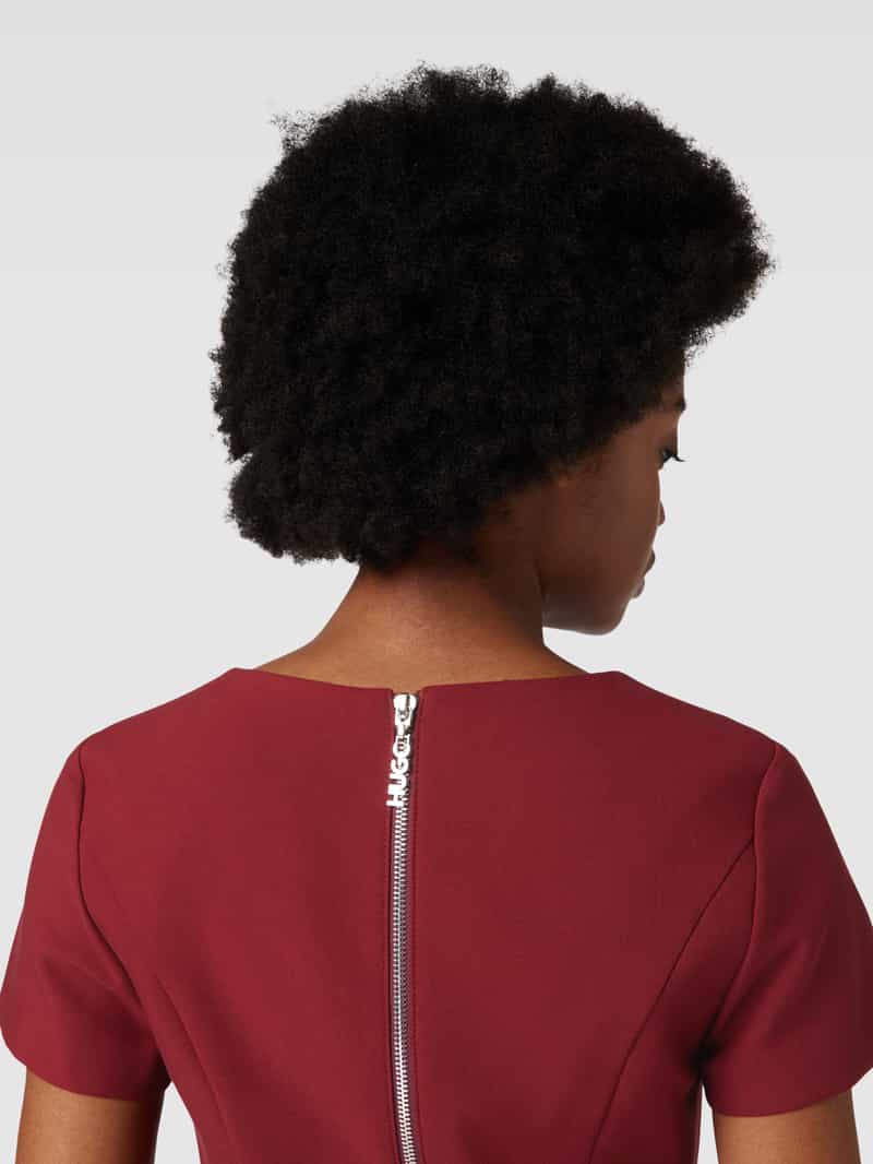HUGO Midi-jurk met V-hals model 'Kalamara'