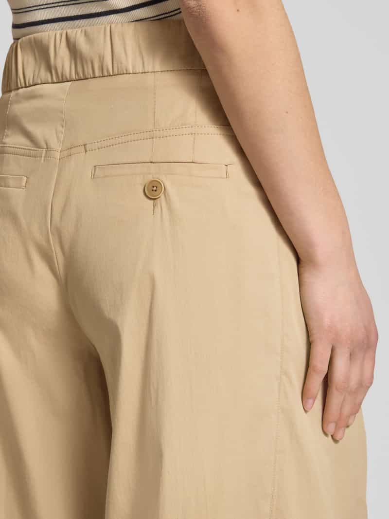 MAC Wide leg stoffen broek met verkort model 'Leonie'