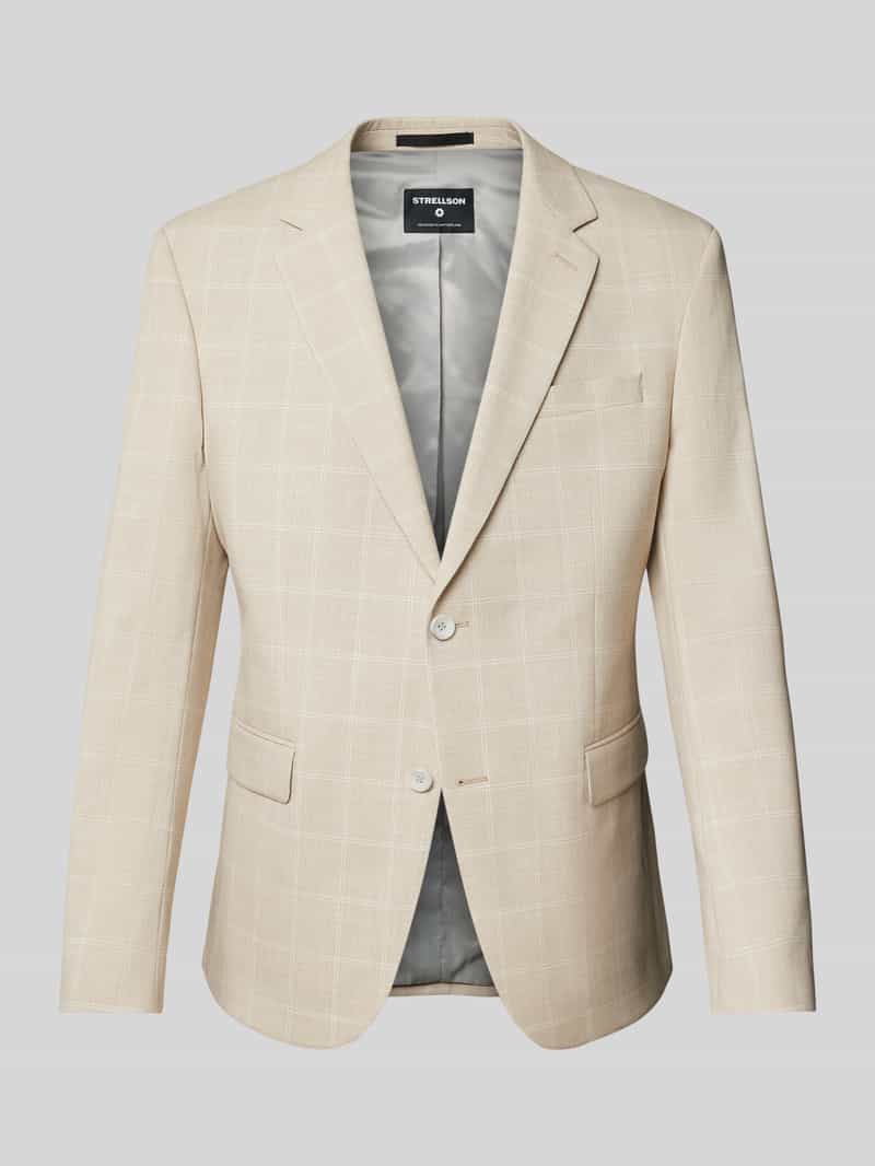 Strellson Regular fit colbert met klepzakken