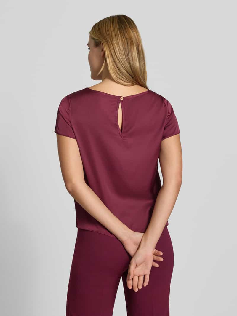 RINASCIMENTO Blouse van satijn met ronde hals
