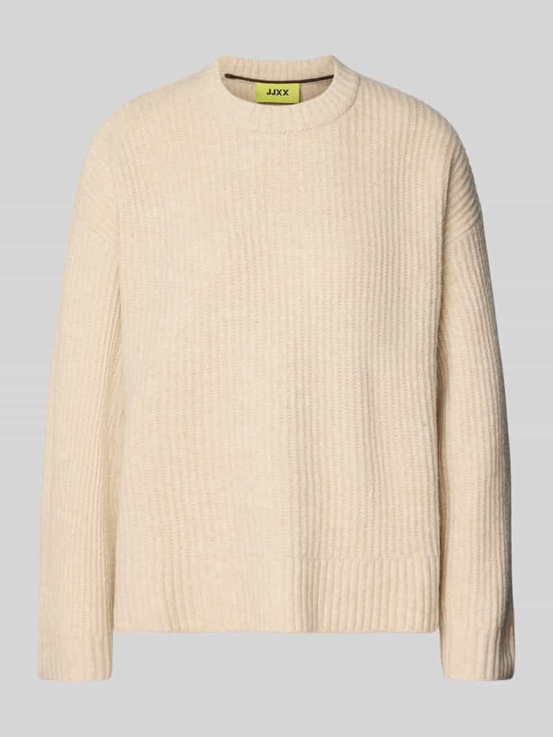 JJXX Oversized gebreide pullover met ribboorden model 'SIGGA'