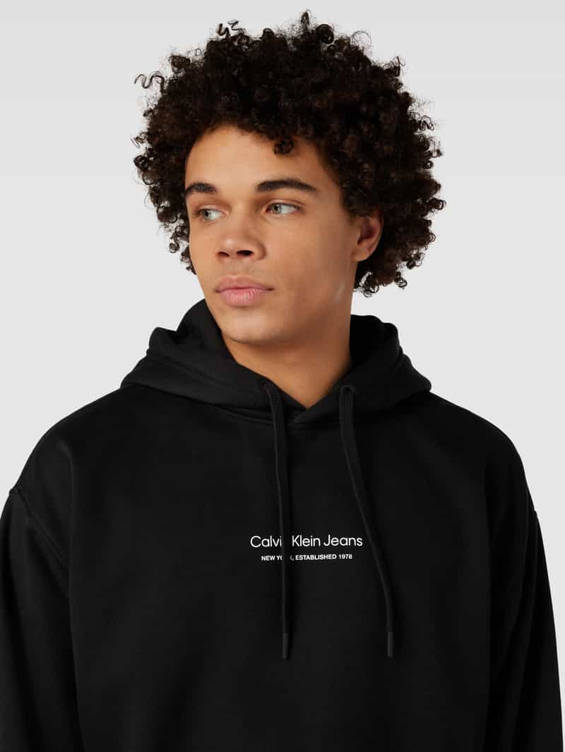 Calvin Klein Jeans Hoodie met labeldetail