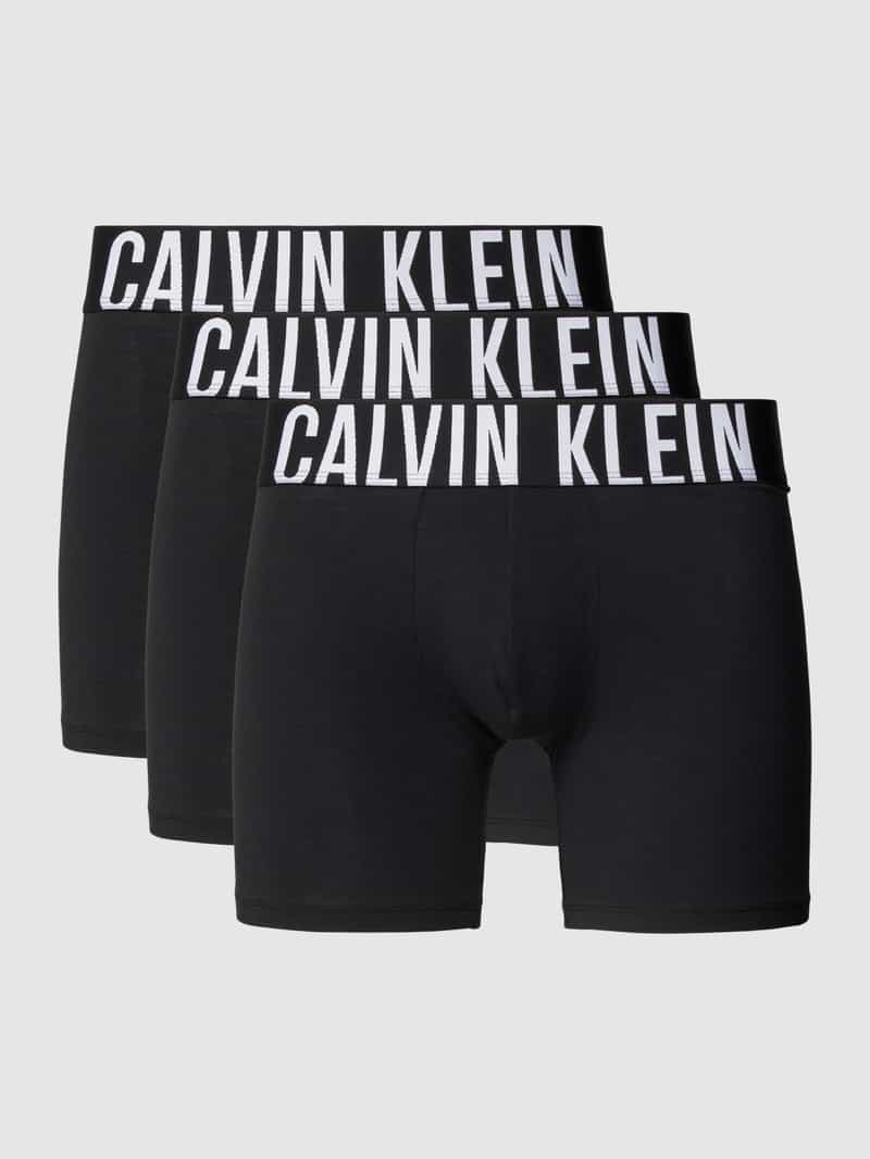 Calvin Klein Underwear Boxershort met band met label in een set van 3 stuks