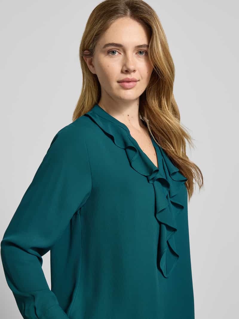 comma Regular fit blouse met volants model 'PROTECT'