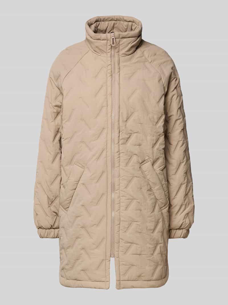 FREE QUENT Regular fit lange jas met opstaande kraag model 'Crown'
