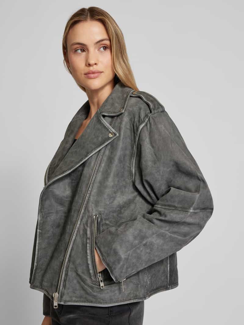 YAS Leren jack van zuiver lamsleer model 'MAYA'