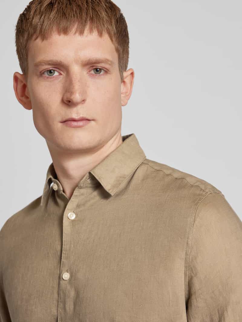 drykorn Regular fit linnen overhemd met kentkraag model 'RAMIS'