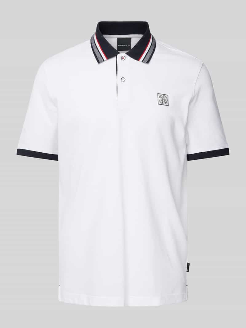 Bugatti Regular fit poloshirt met labelbadge