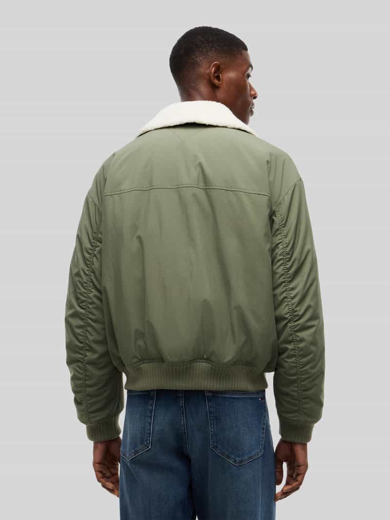 Tommy Jeans Regular fit bomberjack met afneembare teddy-kraag