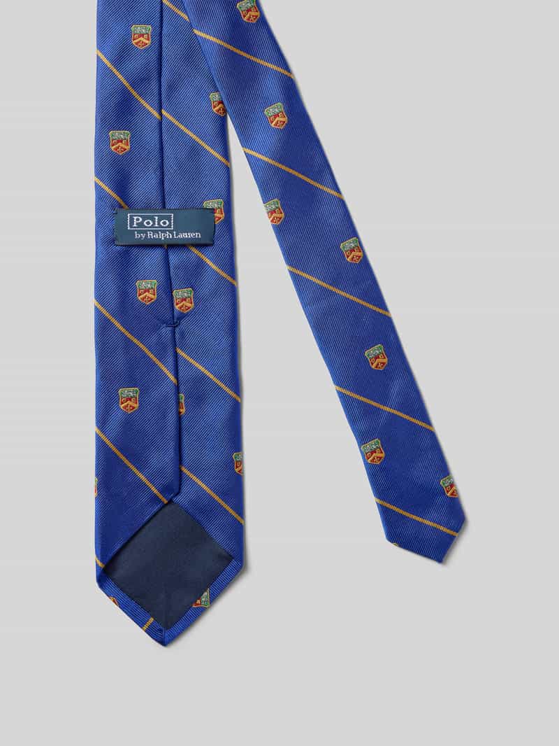 Polo Ralph Lauren Zijden stropdas met motiefstitching