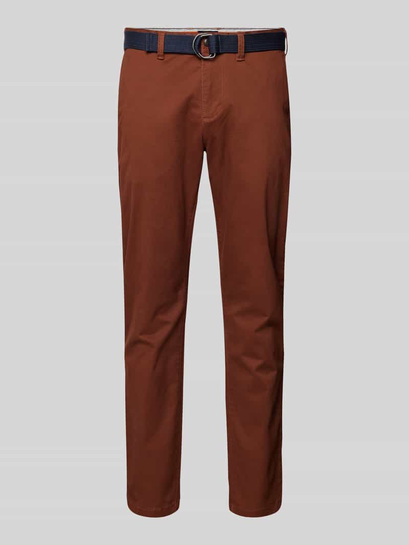 MCNEAL Slim fit chino met riem