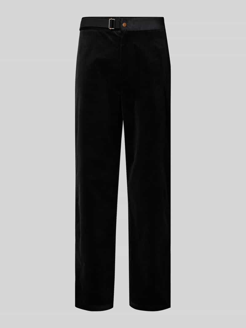 Replay Tapered fit corduroy broek met riem
