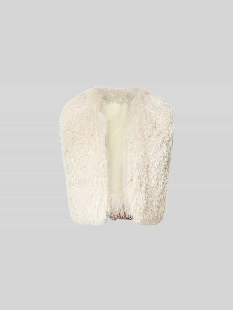 Bodywarmer van imitatiebont
