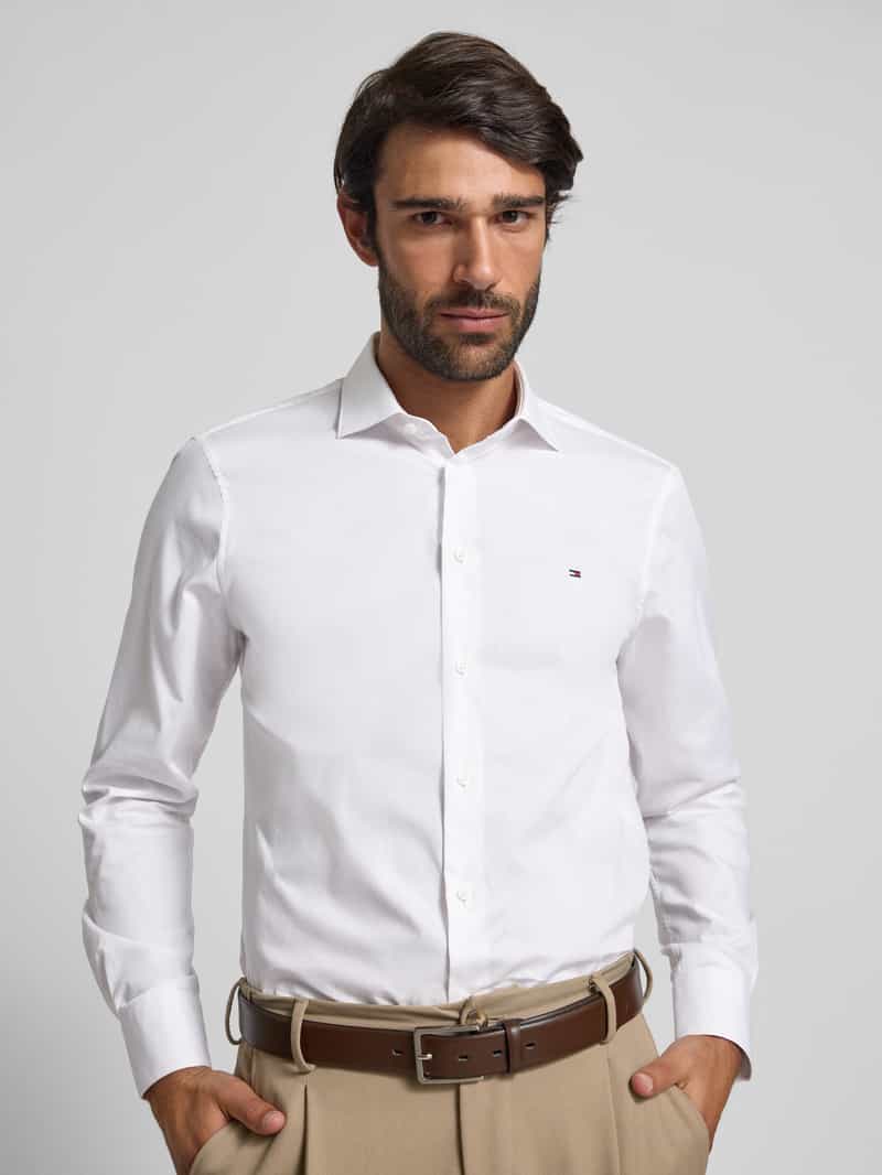 Tommy Hilfiger Tailored Slim fit zakelijk overhemd van puur katoen