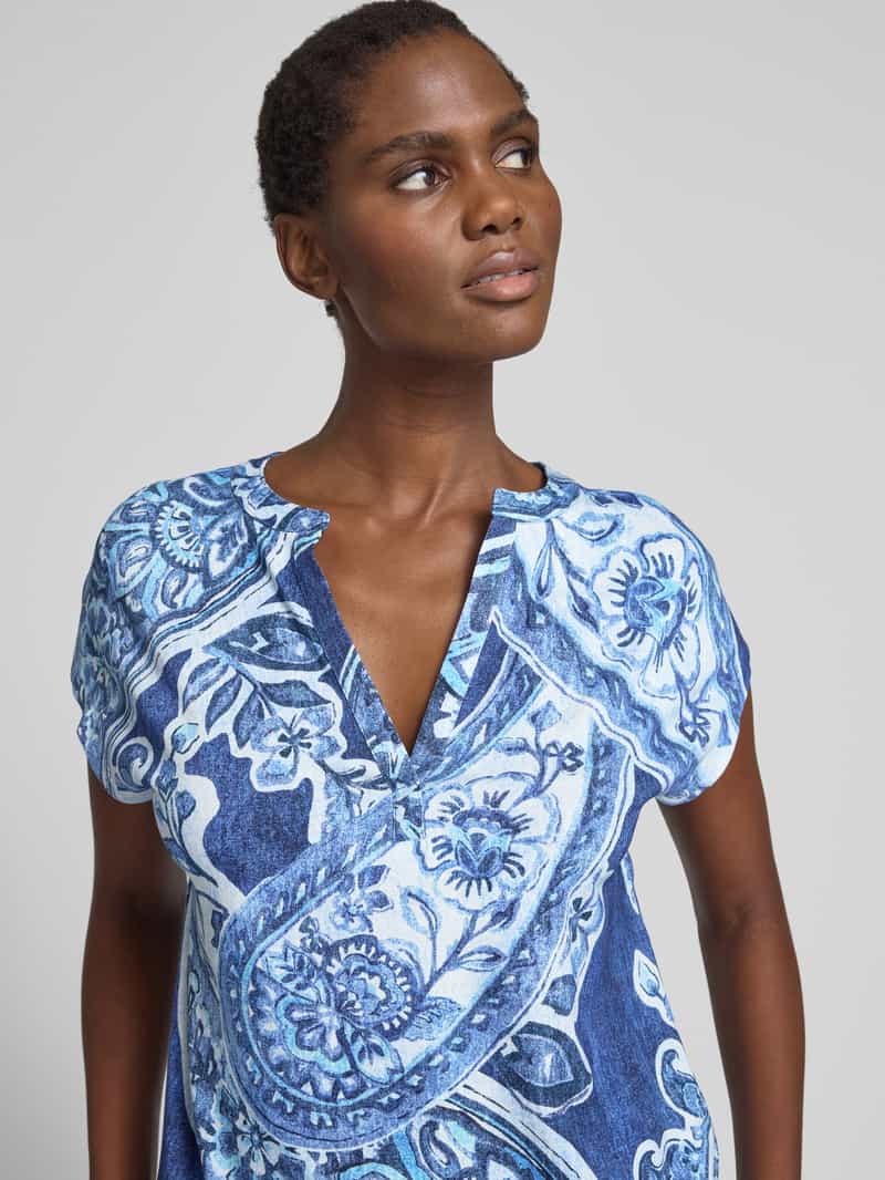 monari T-shirt met tuniekkraag