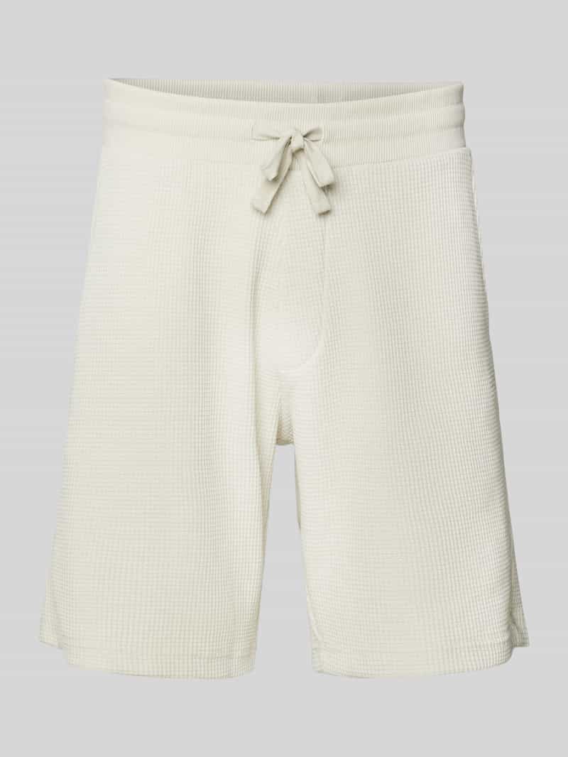 Calvin Klein Jeans Korte regular fit broek met structuurmotief