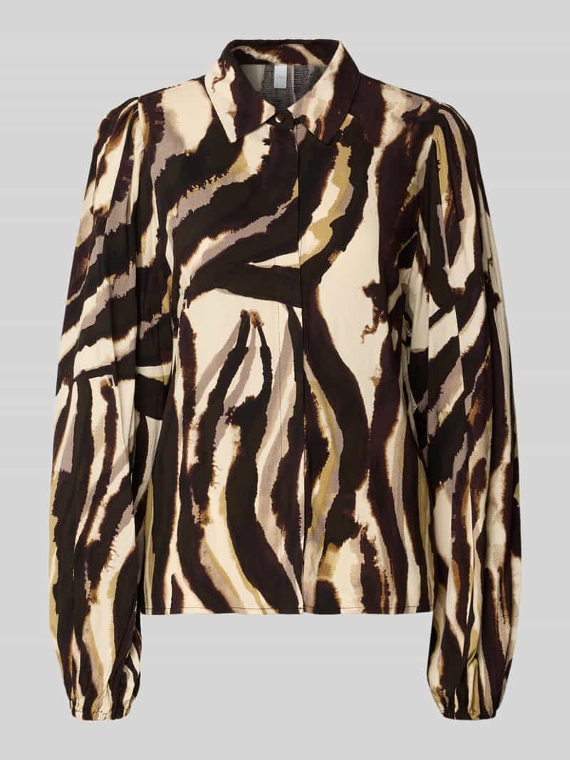 YAS Overhemdblouse met blinde knoopsluiting model 'ASINA'