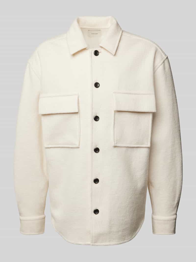 CK Calvin Klein Overhemdjack met wol en klepzakken