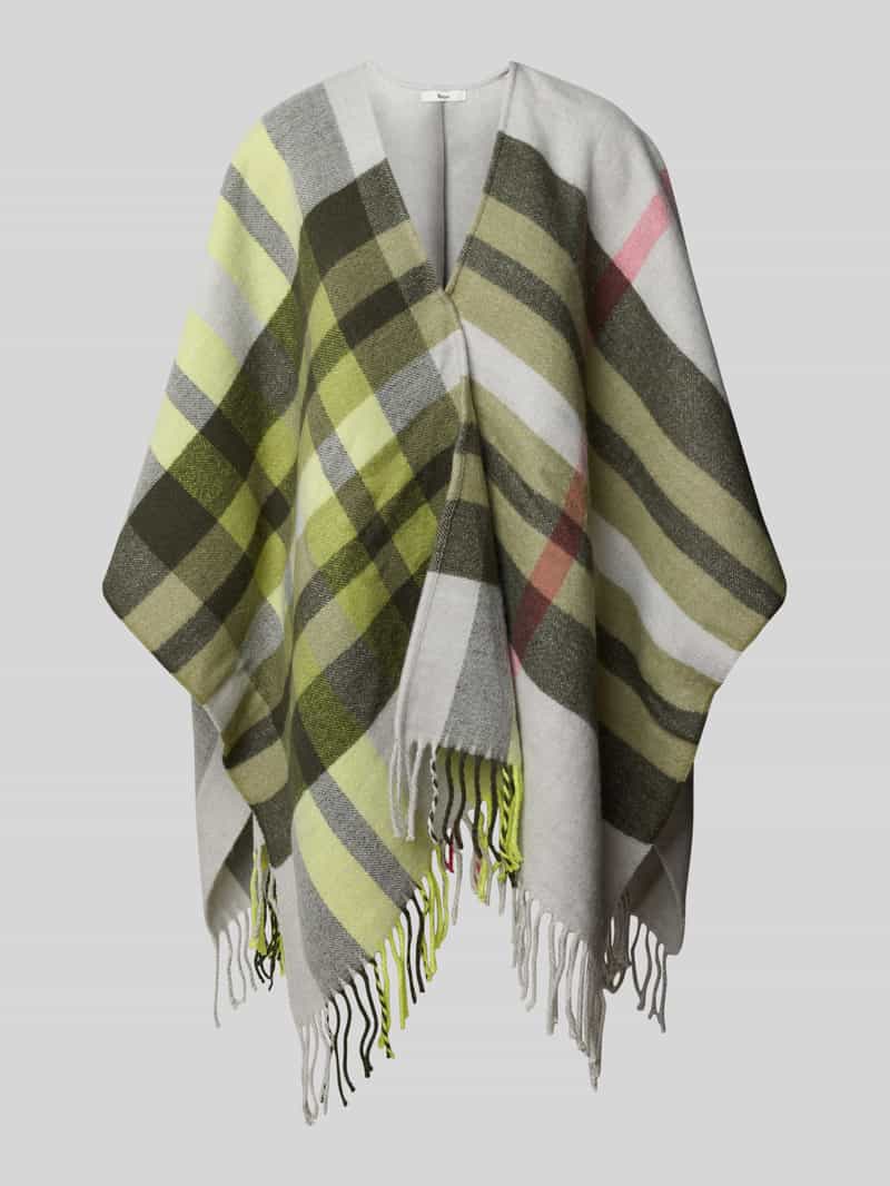 BRAX Poncho met franjes model 'STYLE.THEA'