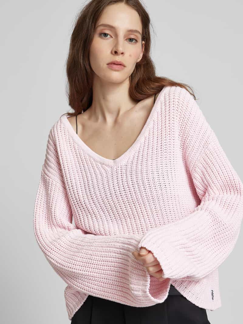 HUGO Gebreide pullover met V-hals model 'Scubed'