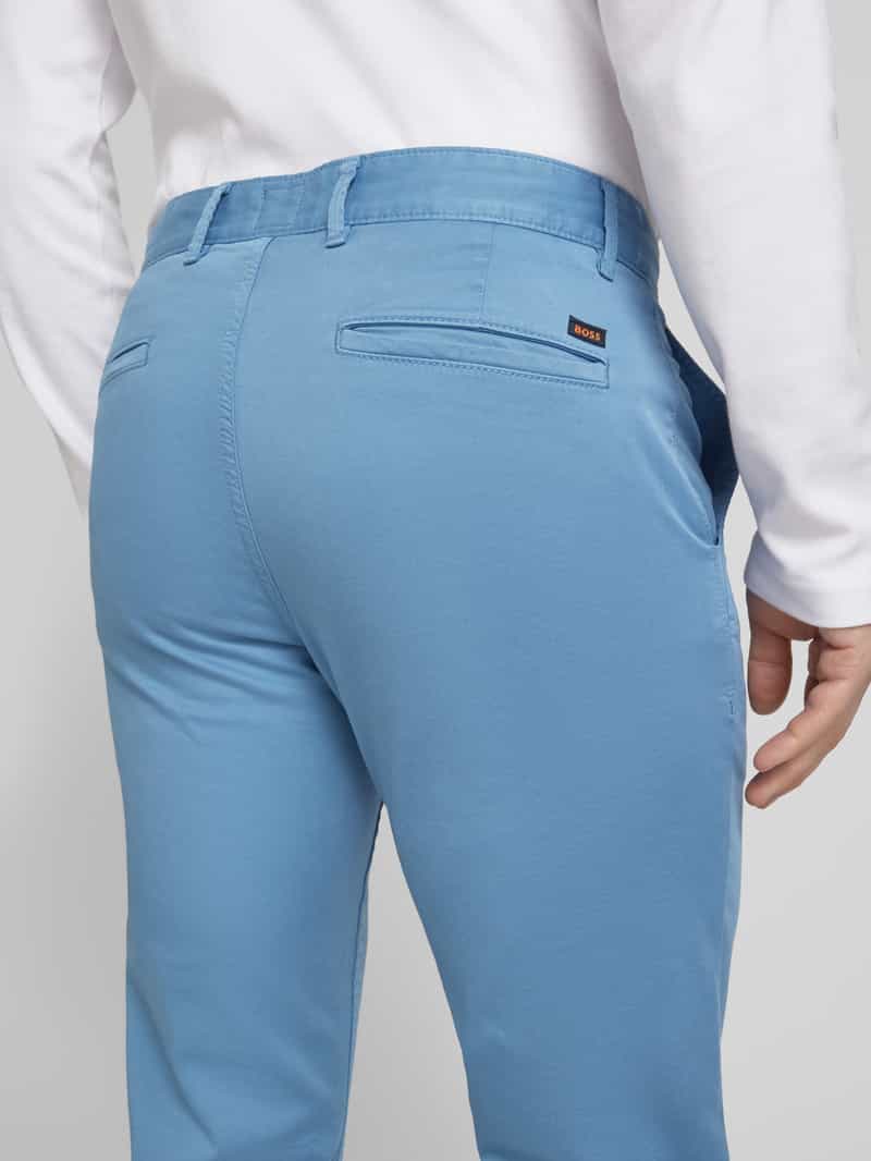 Boss Orange Slim fit chino met steekzakken opzij