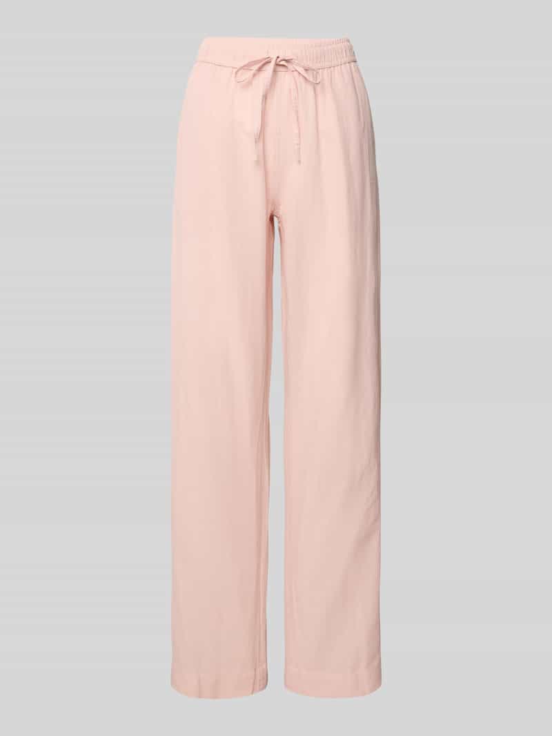 NEO NOIR Straight fit linnen broek met steekzakken model 'Sonar'