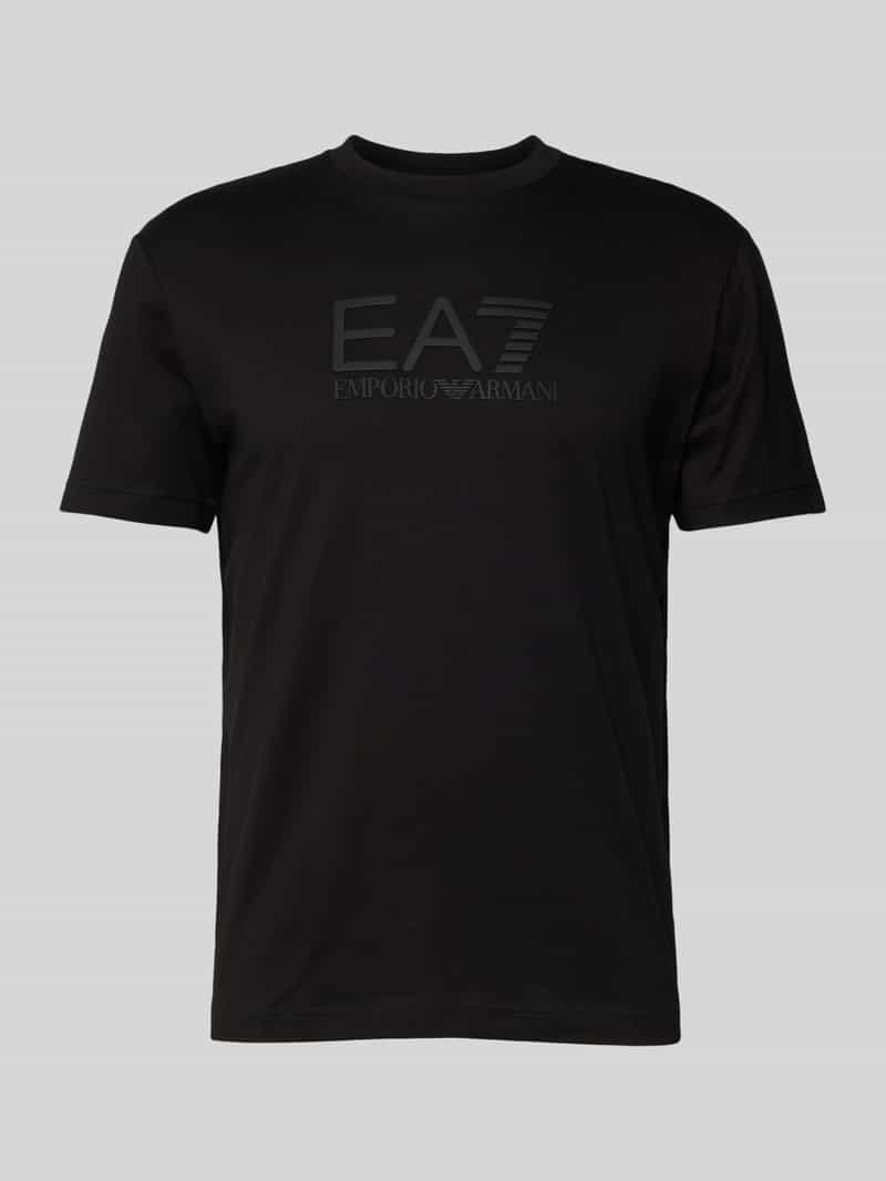 EA7 Emporio Armani T-shirt met labelprint