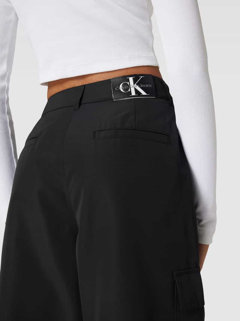 Calvin Klein Jeans Cargobroek met klepzakken