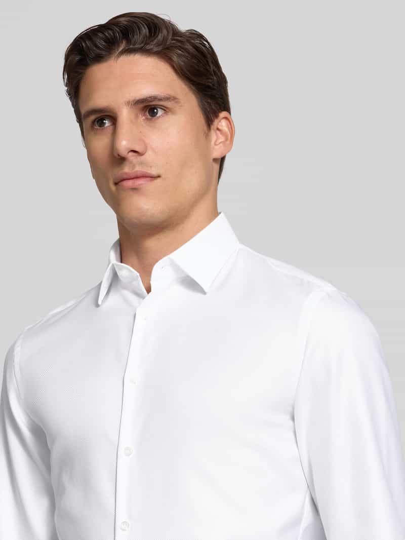 Jake*s Slim fit zakelijk overhemd met extra lange mouwen