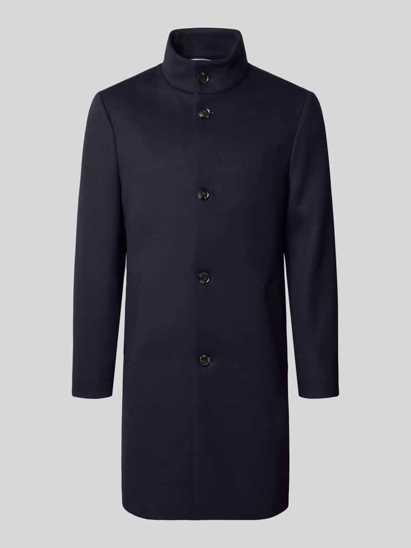 Tommy Hilfiger Regular fit lange jas van wolmix