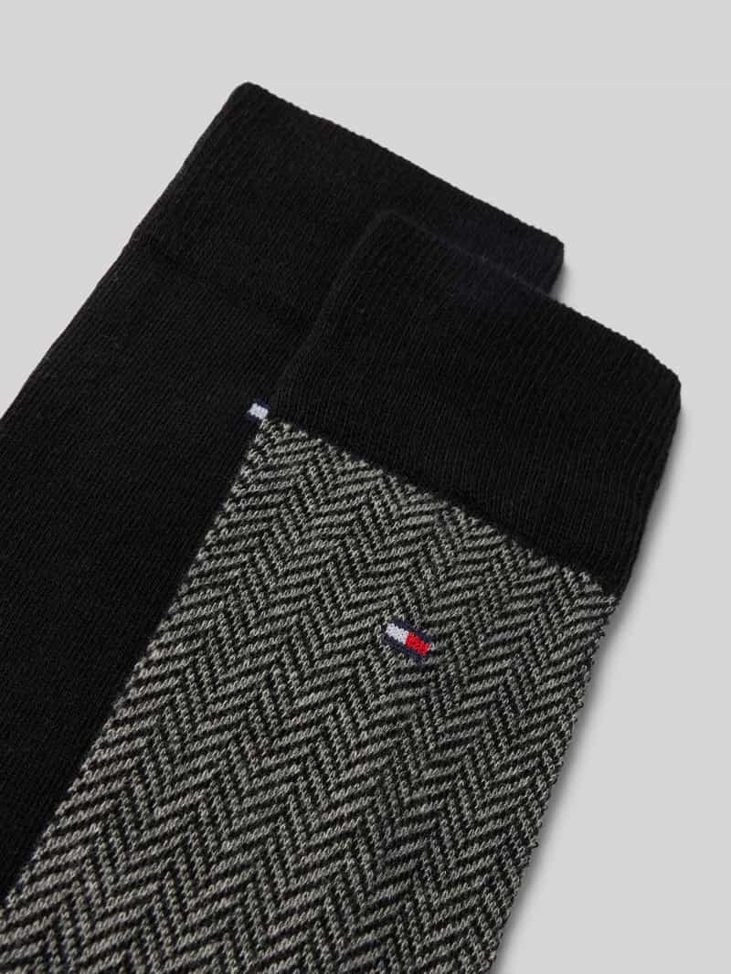 Tommy Hilfiger Sokken met labeldetail in een set van 2 paar