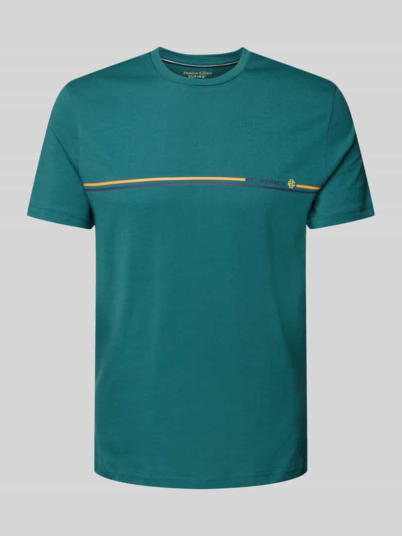 Christian Berg Men T-shirt met labelprint
