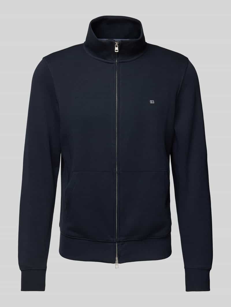 Christian Berg Men Sweatjack met labelstitching