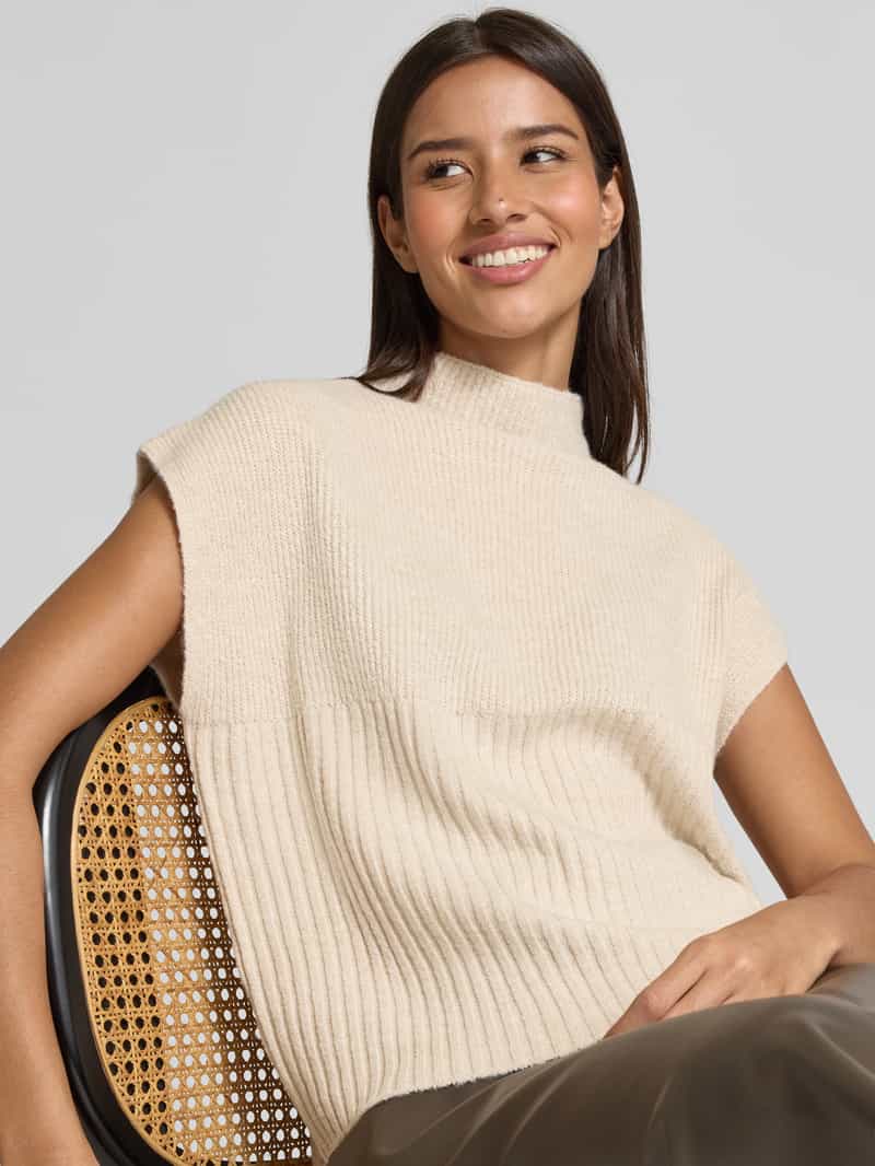 Soyaconcept Gebreid shirt met opstaande kraag model 'VIRGINIA'