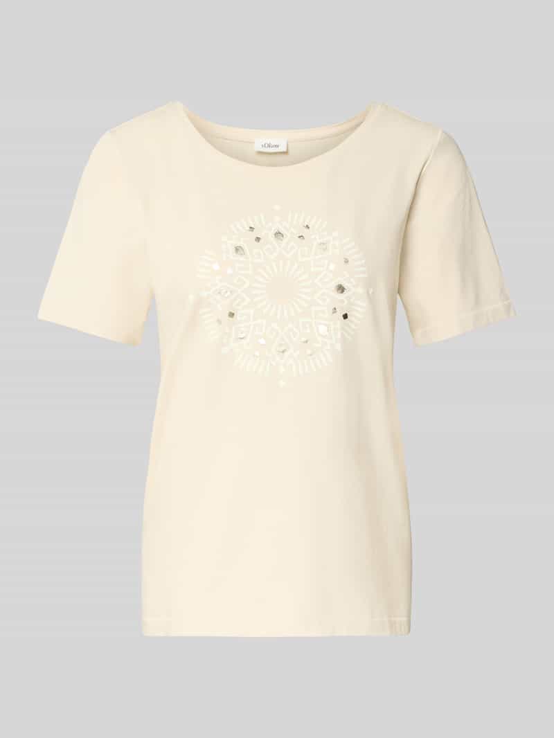 s.Oliver RED LABEL Regular fit T-shirt van katoenmix