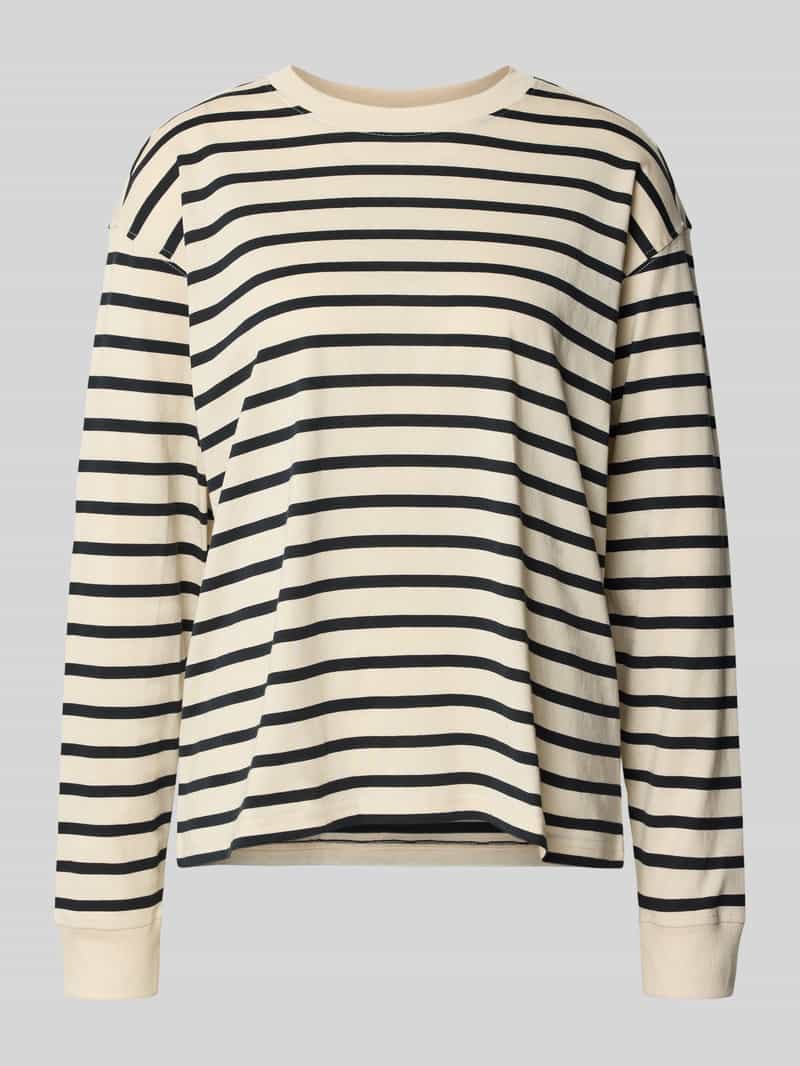 Jake*s Casual Longsleeve met ronde hals